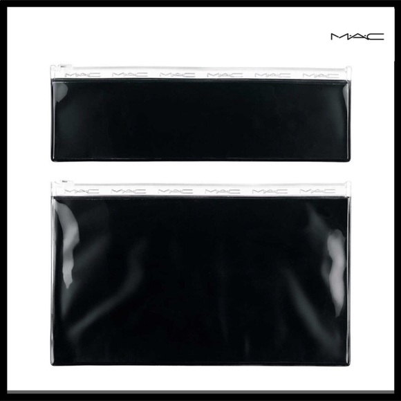 MAC Cosmetics Handbags - MAC 2 BLACK POUCH COSMETICS TOILETRY BAG SET A2C